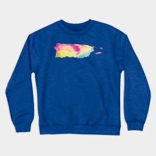 Puerto Rico Map Crewneck Sweatshirt